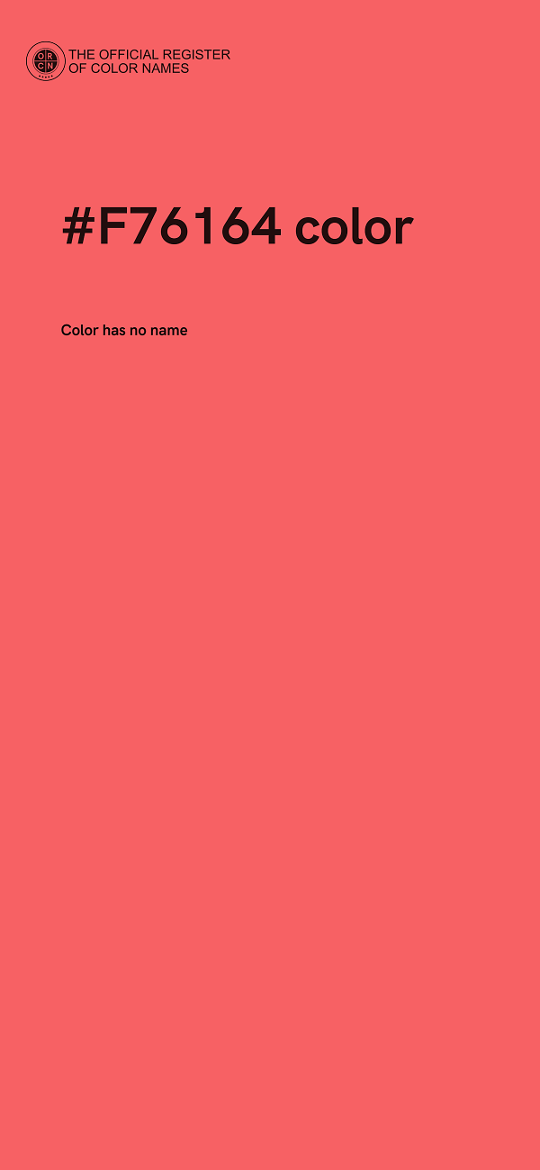 #F76164 color image