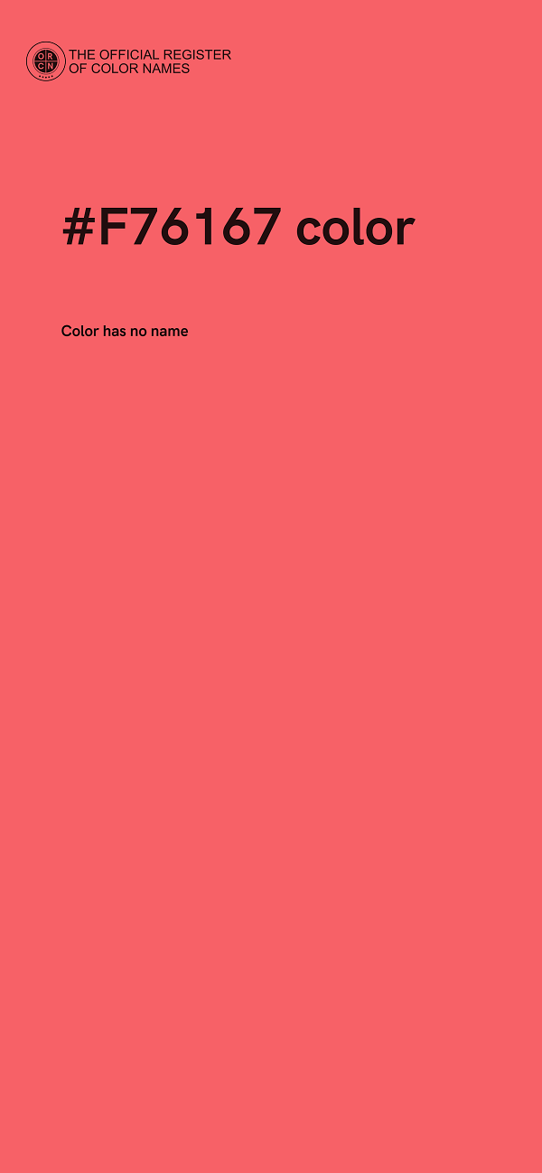 #F76167 color image