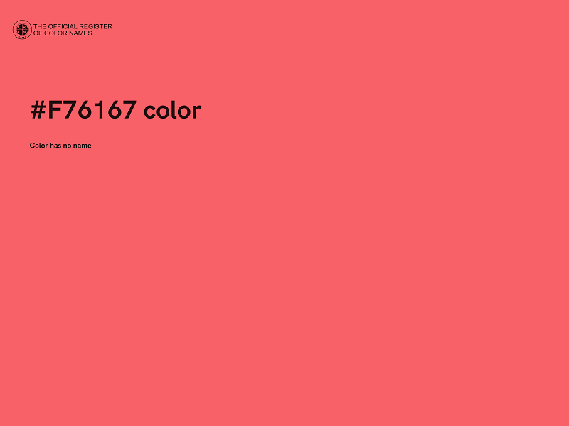#F76167 color image