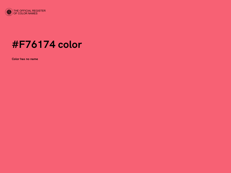 #F76174 color image