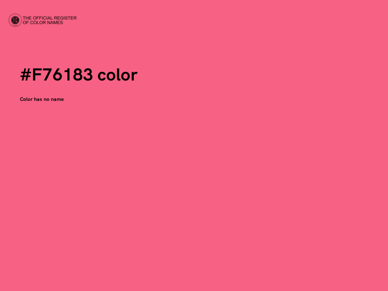 #F76183 color image