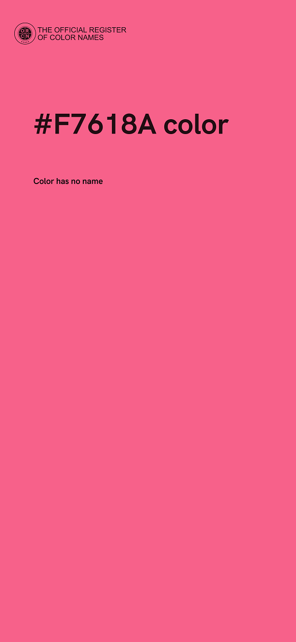 #F7618A color image