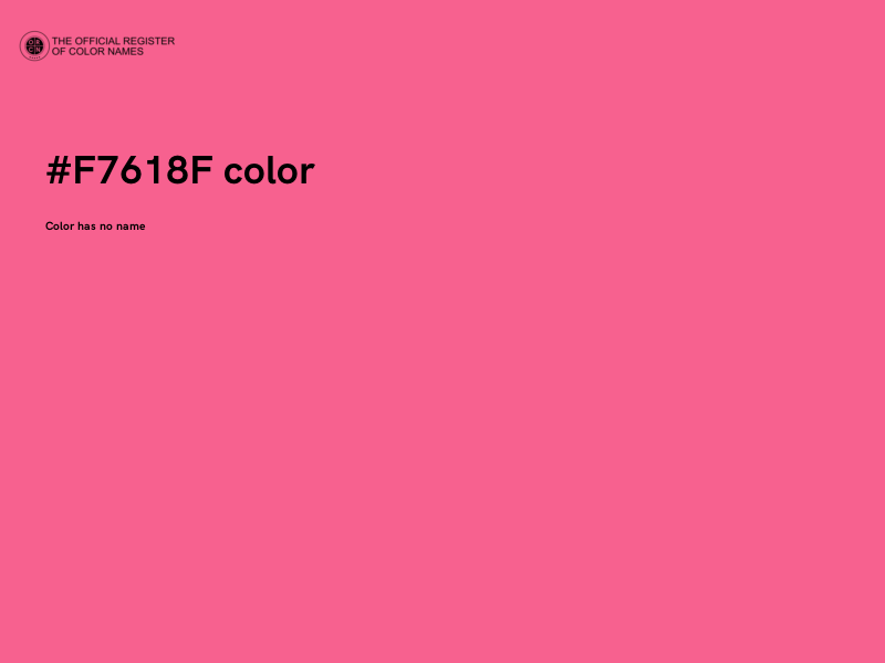 #F7618F color image
