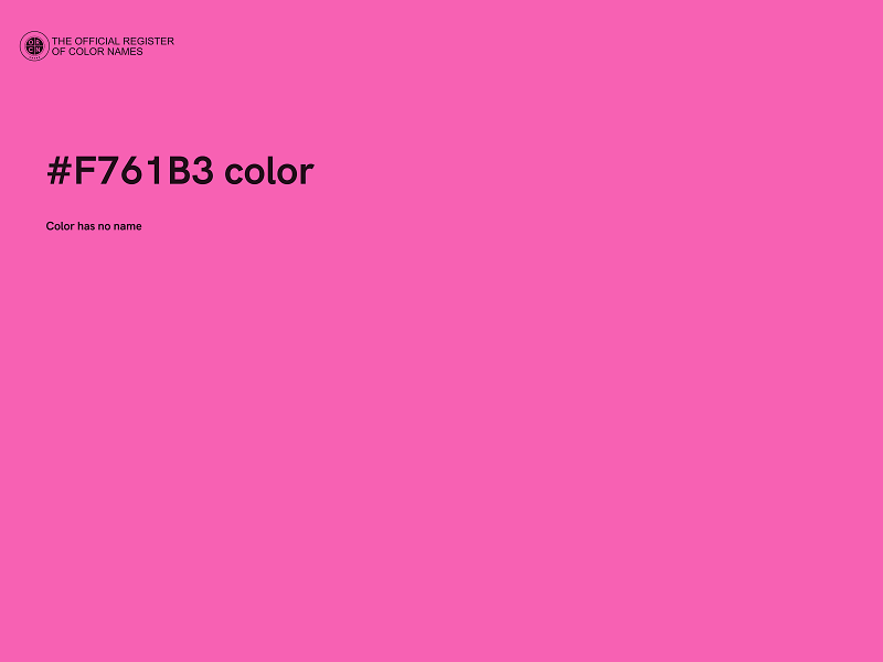 #F761B3 color image