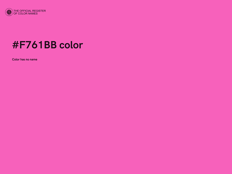 #F761BB color image