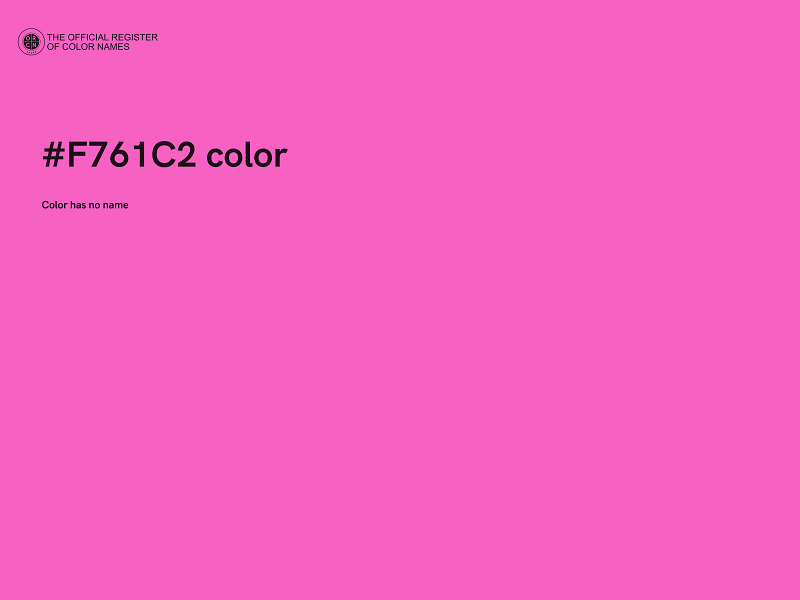 #F761C2 color image