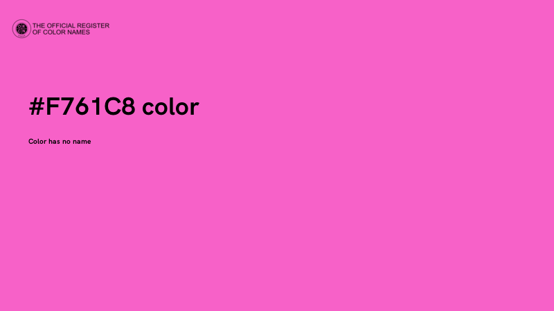 #F761C8 color image