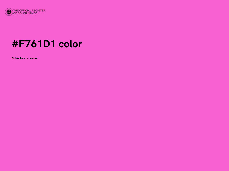 #F761D1 color image