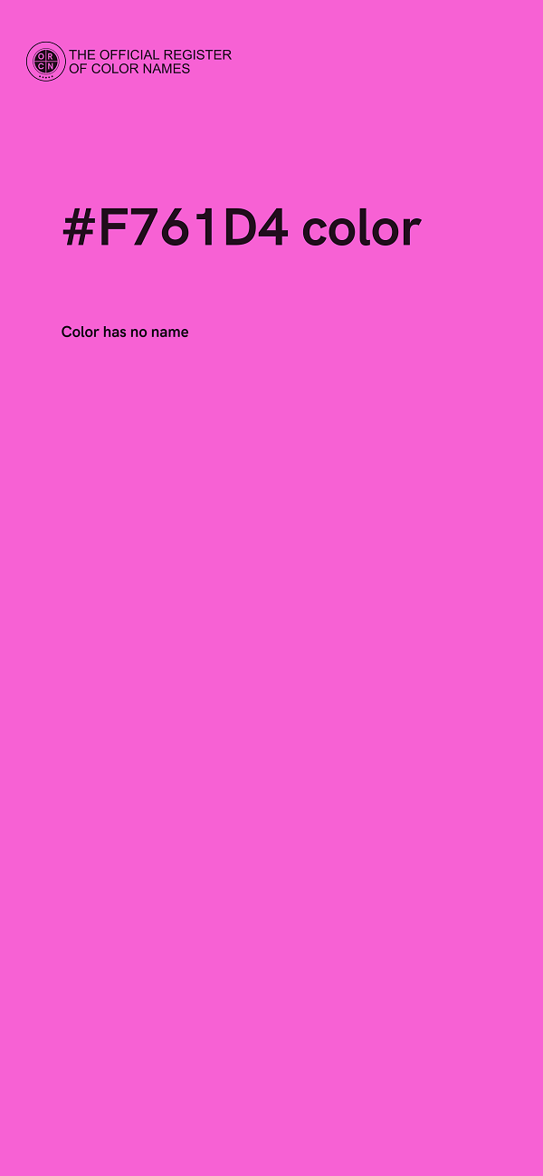 #F761D4 color image
