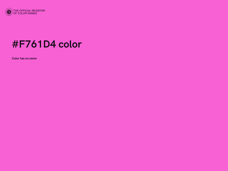 #F761D4 color image