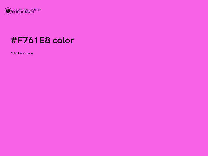 #F761E8 color image