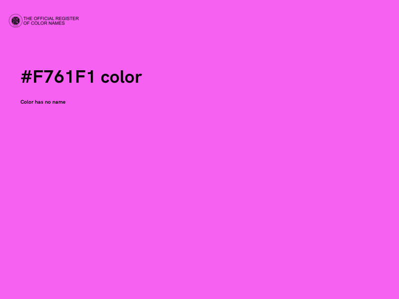 #F761F1 color image