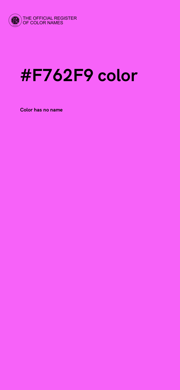 #F762F9 color image