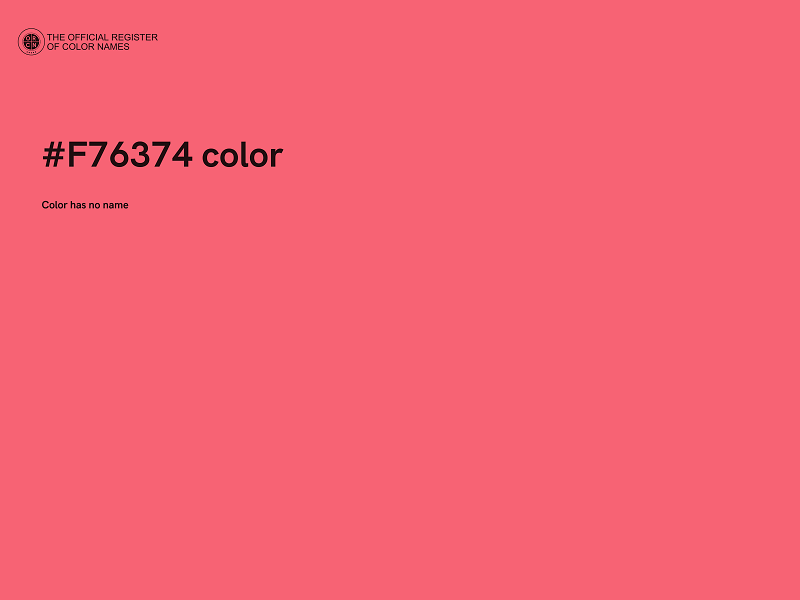 #F76374 color image