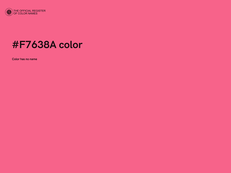 #F7638A color image