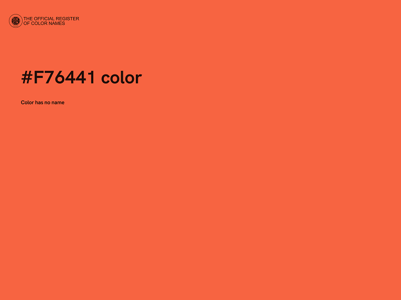 #F76441 color image