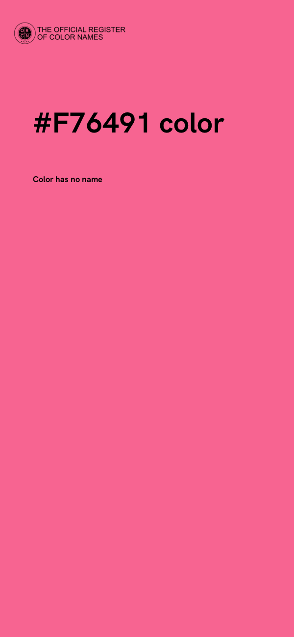 #F76491 color image