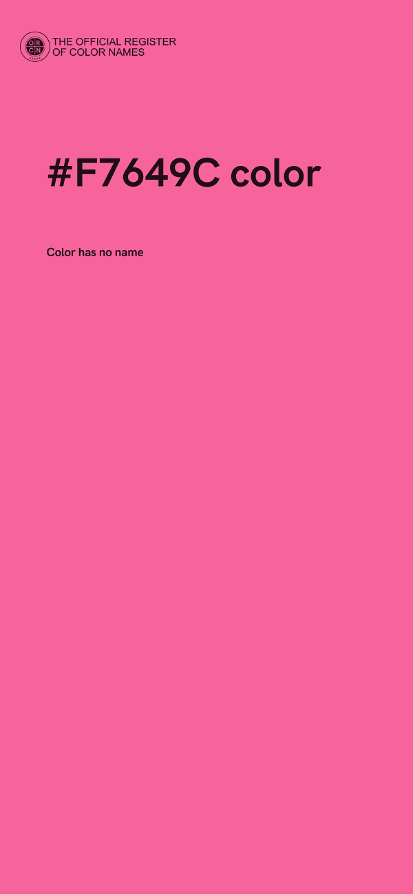 #F7649C color image