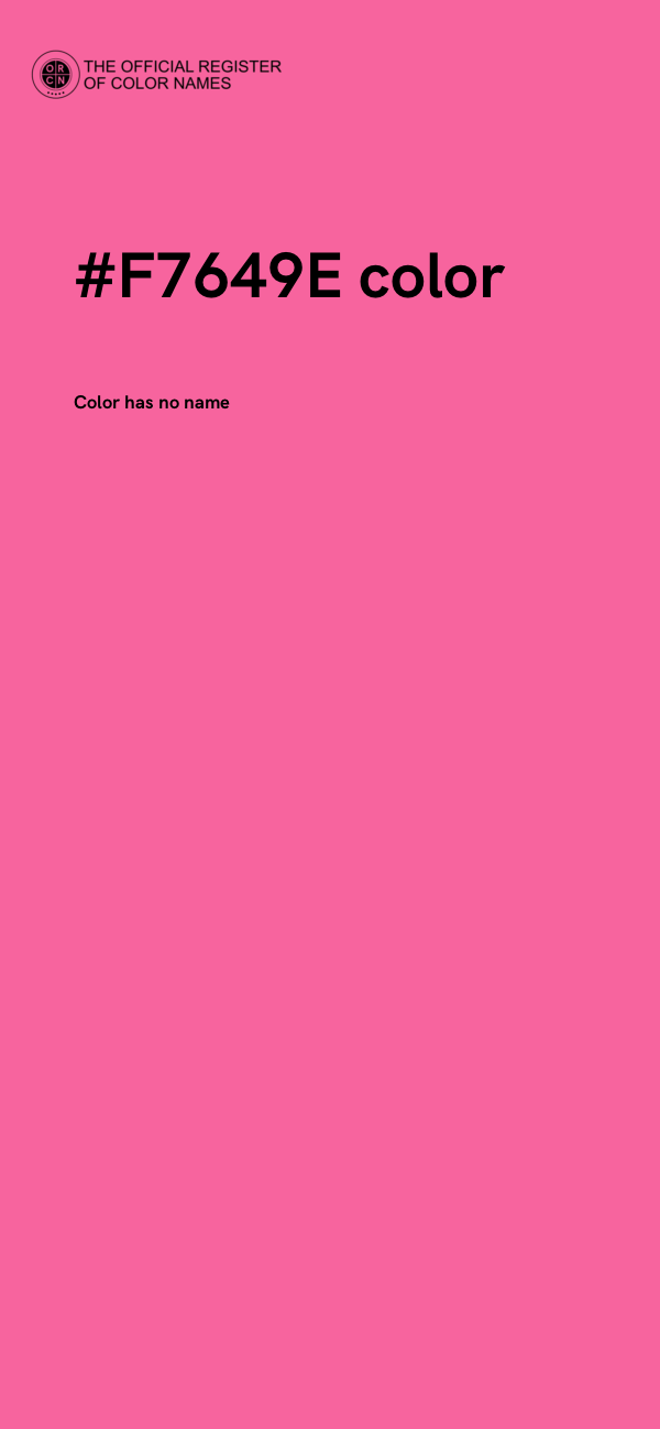 #F7649E color image