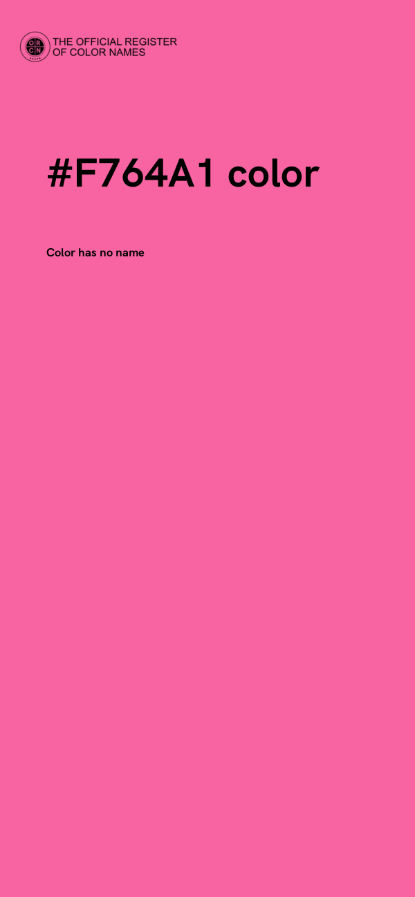 #F764A1 color image