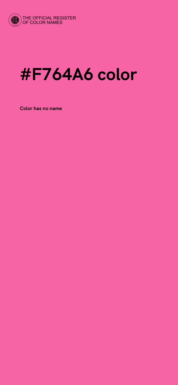 #F764A6 color image