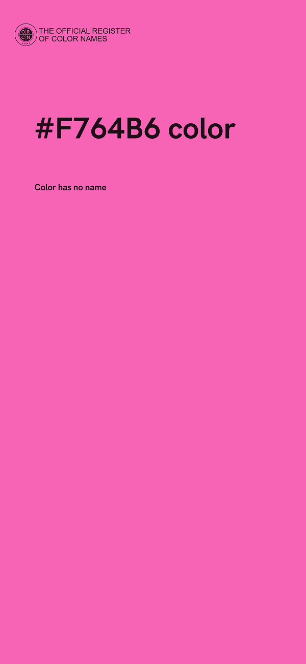 #F764B6 color image