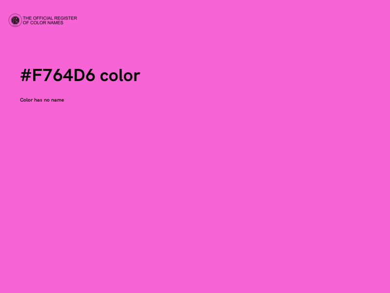 #F764D6 color image