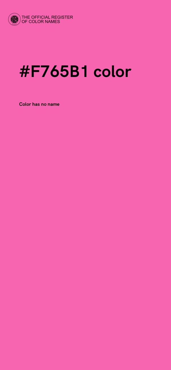 #F765B1 color image