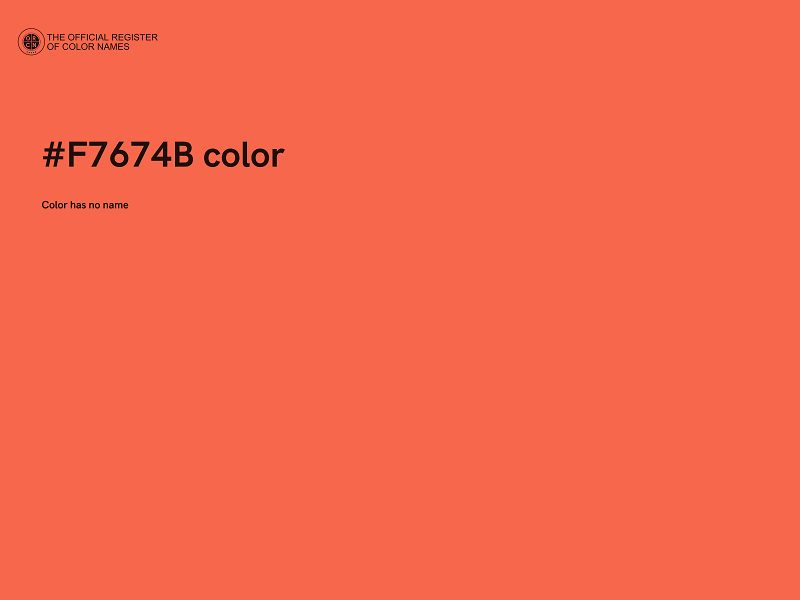 #F7674B color image