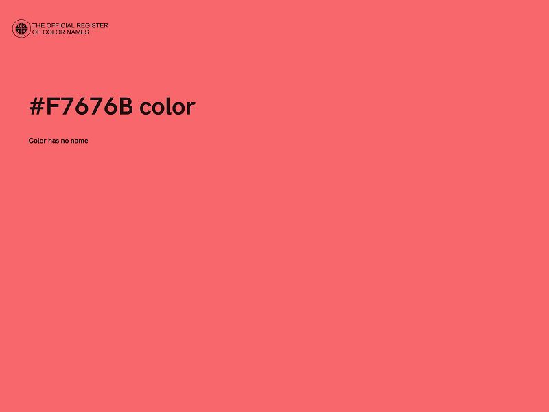 #F7676B color image