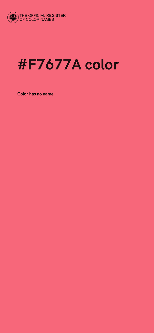 #F7677A color image
