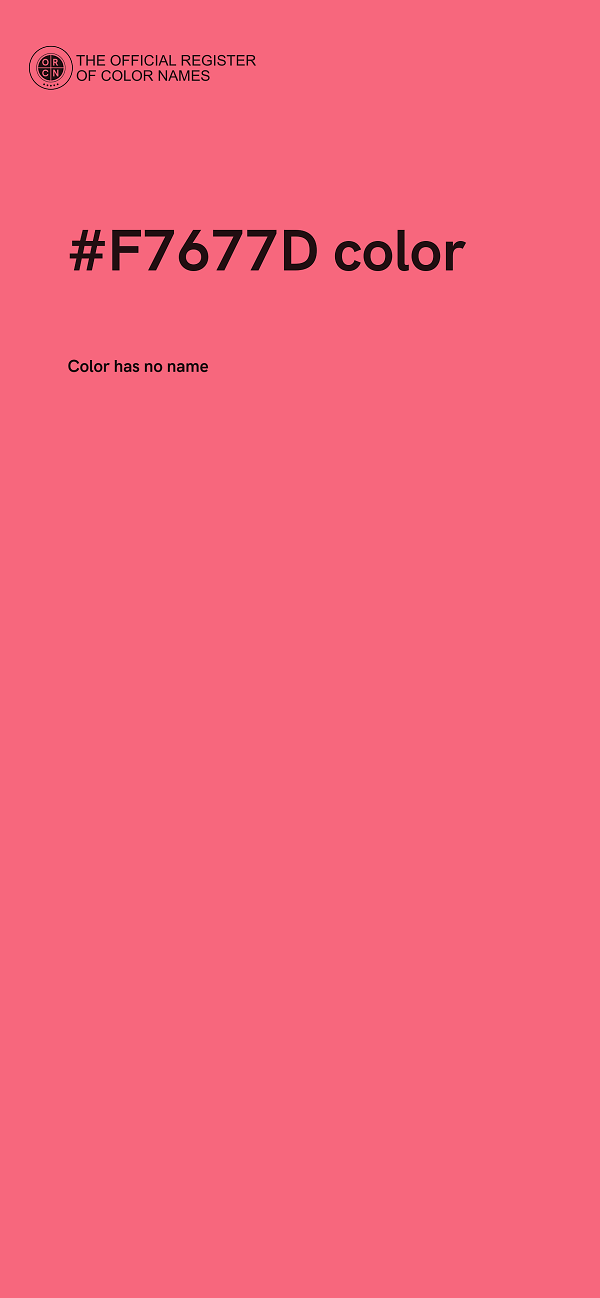#F7677D color image