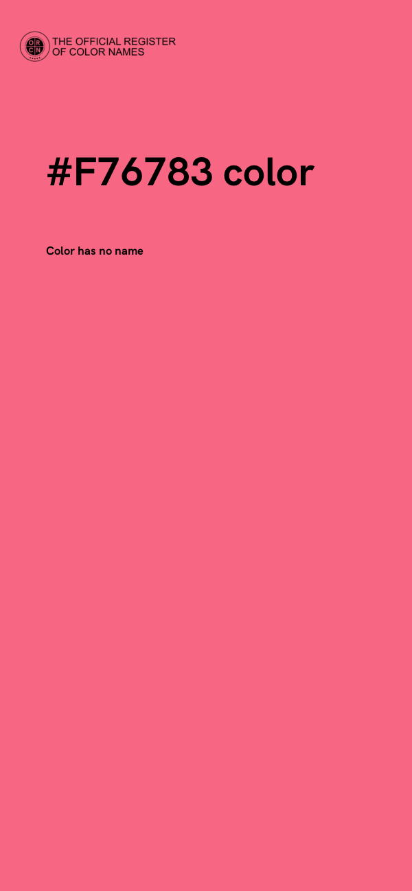#F76783 color image