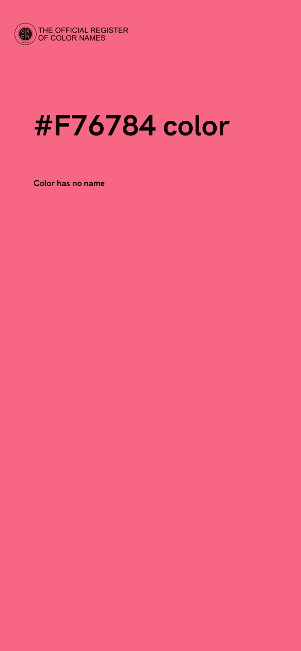 #F76784 color image