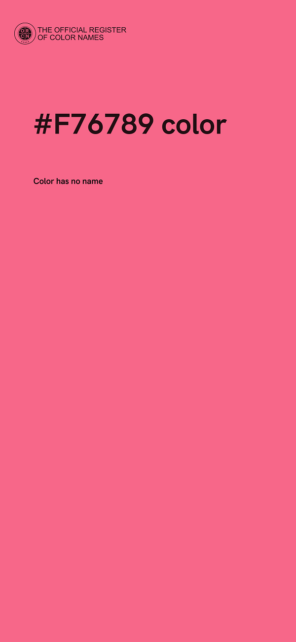 #F76789 color image