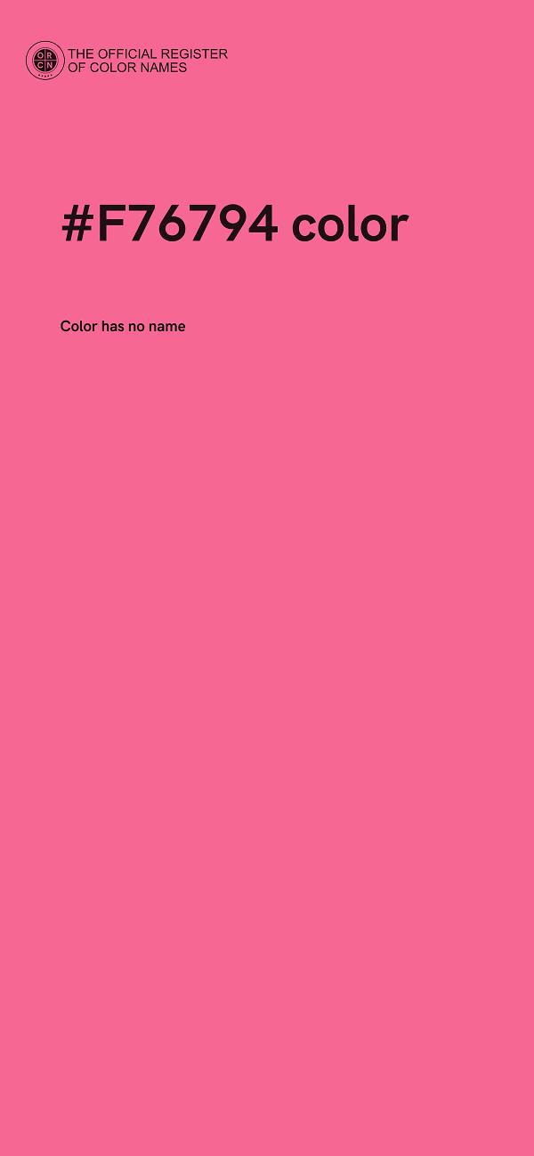 #F76794 color image