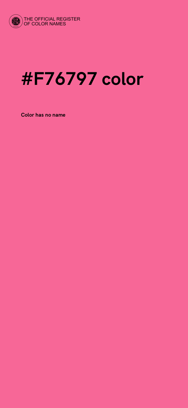 #F76797 color image