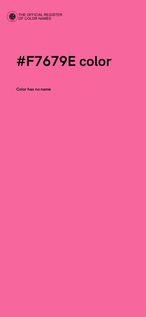 #F7679E color image
