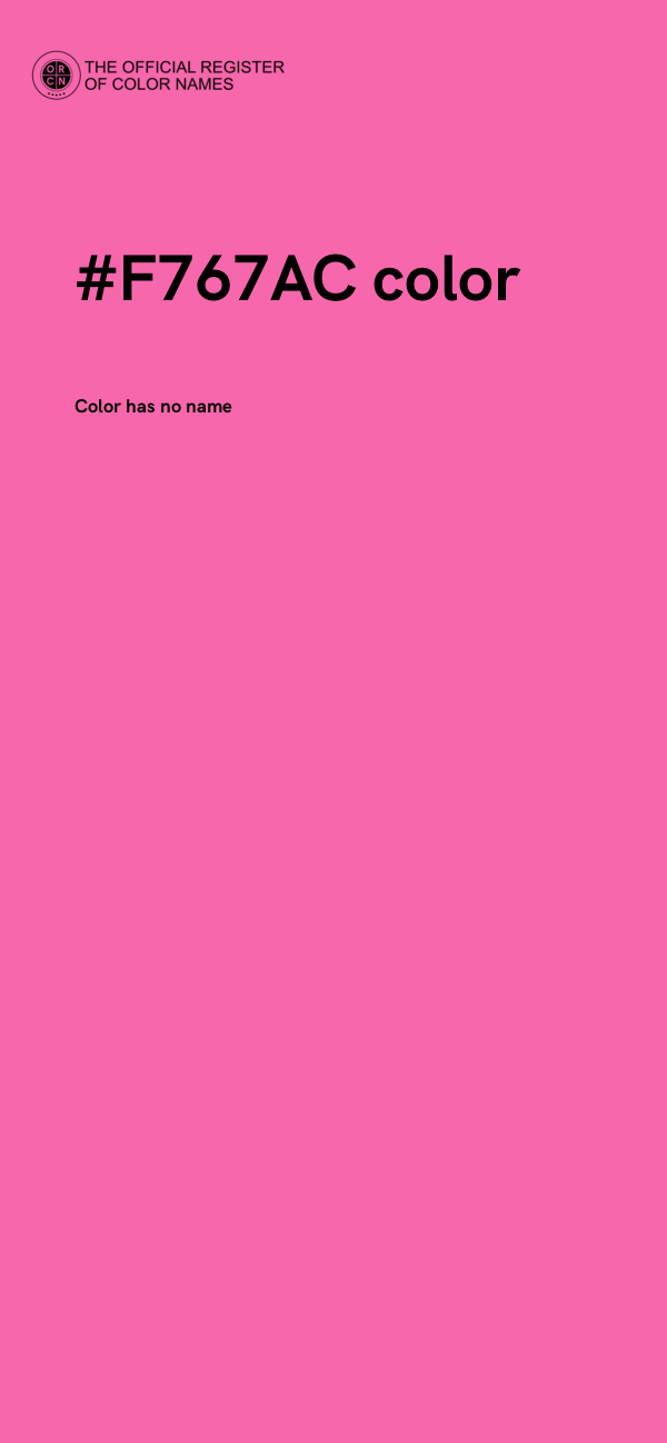 #F767AC color image