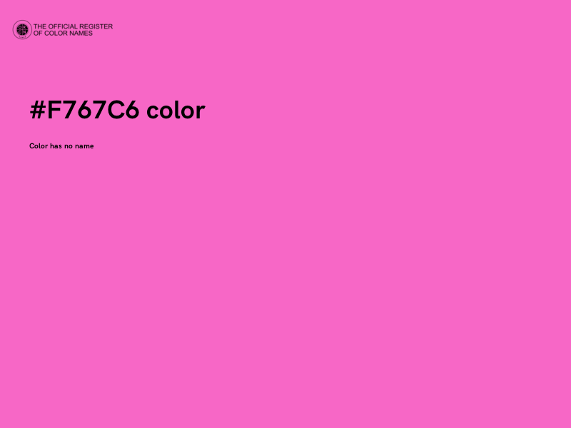 #F767C6 color image