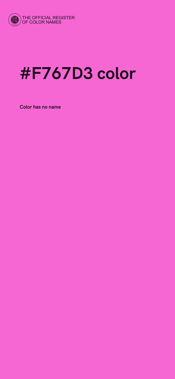 #F767D3 color image