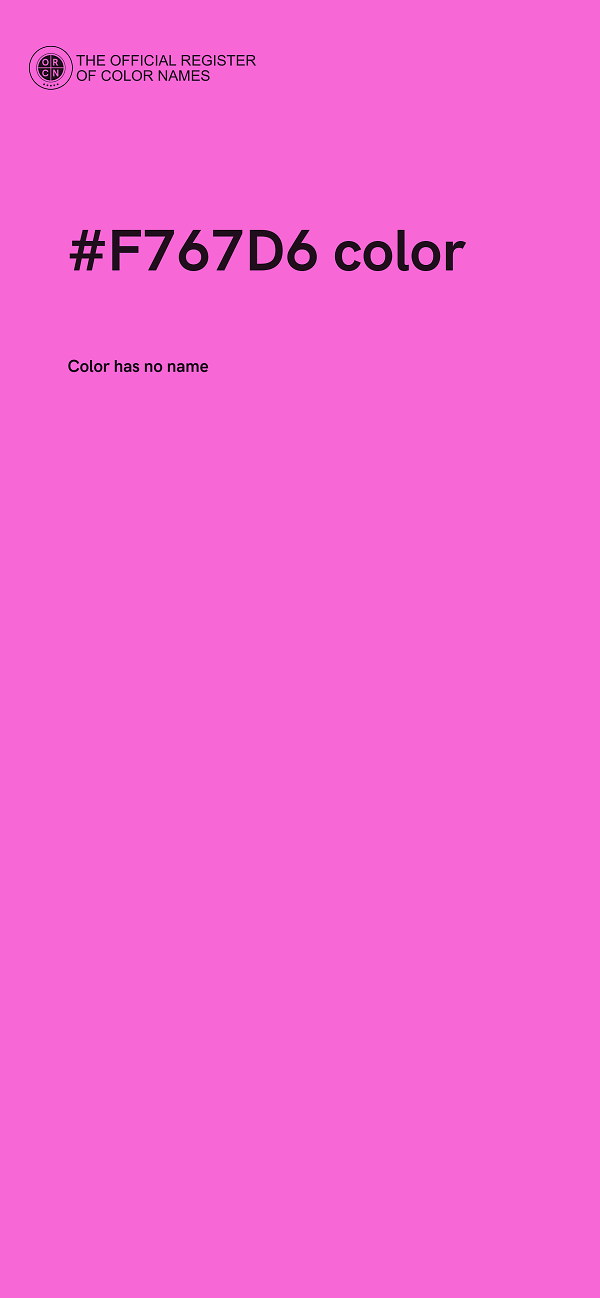#F767D6 color image