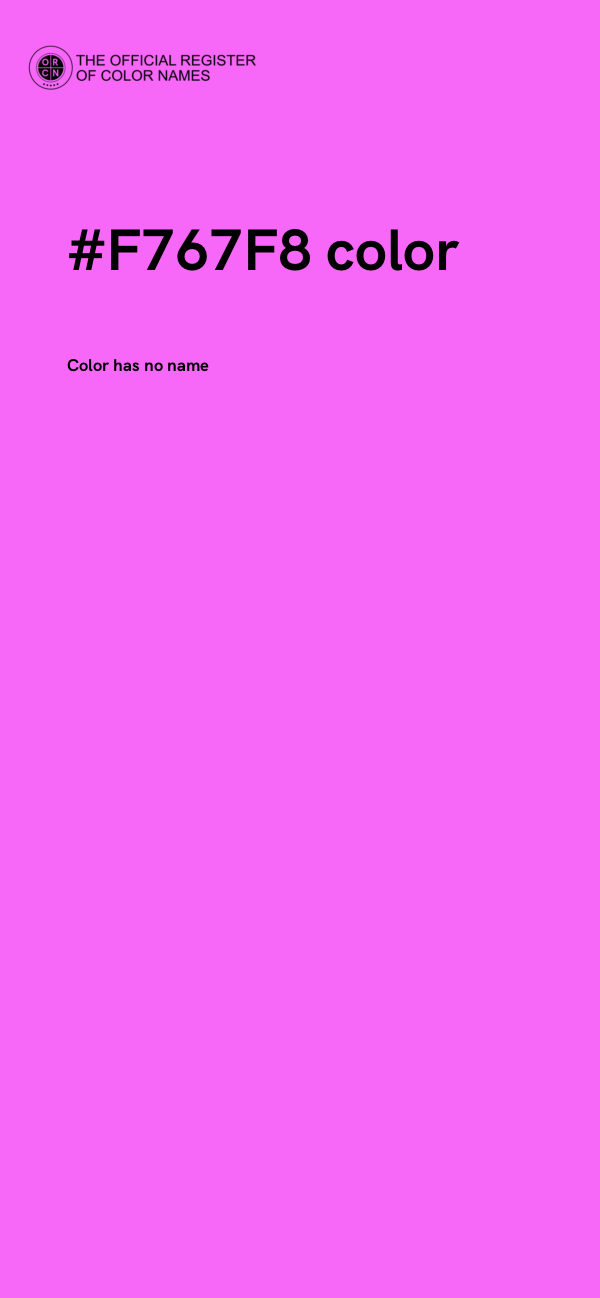 #F767F8 color image