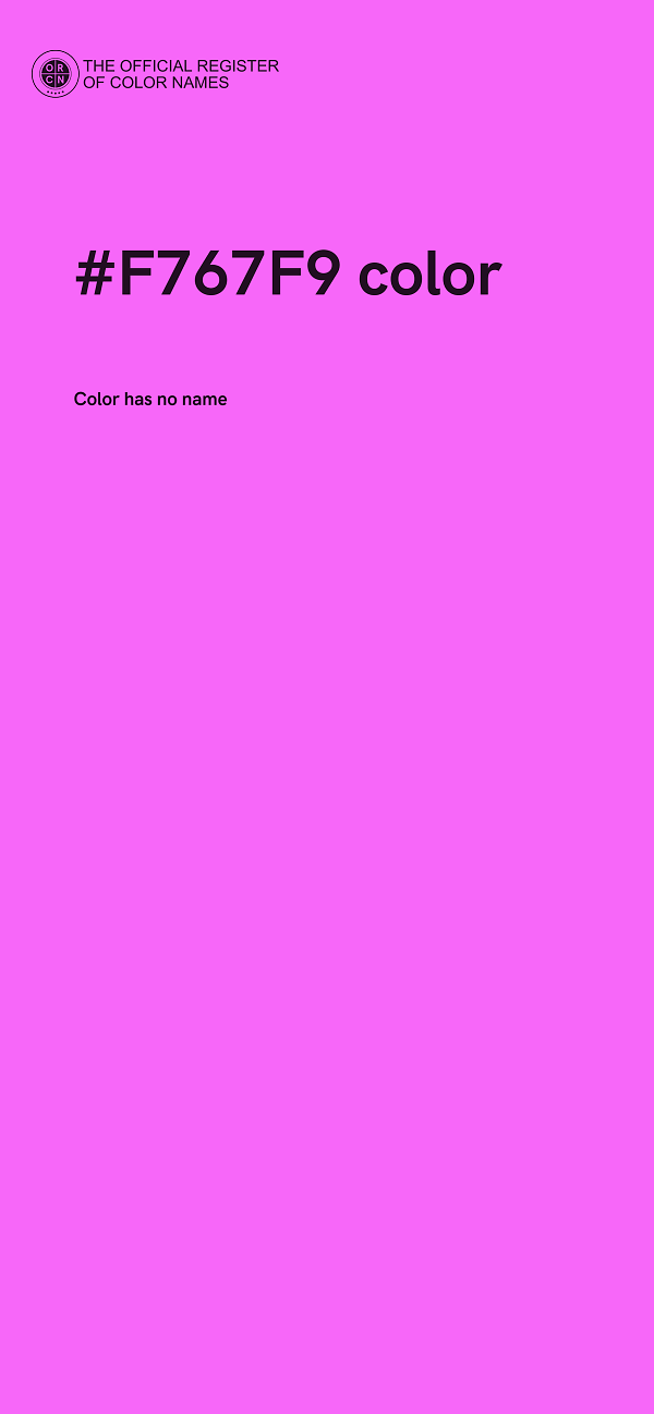 #F767F9 color image