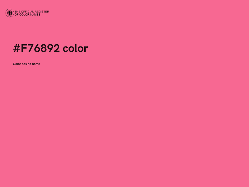 #F76892 color image