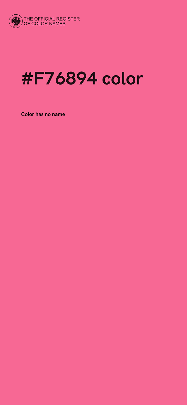 #F76894 color image