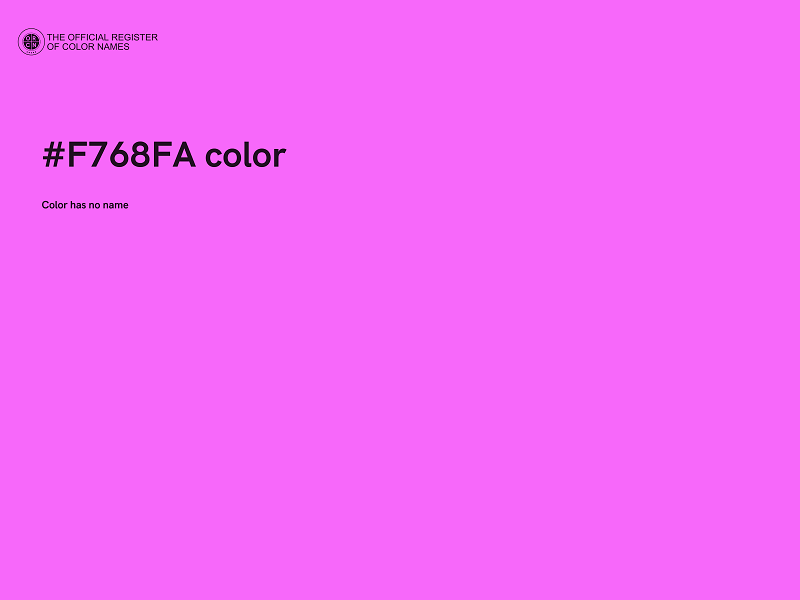 #F768FA color image