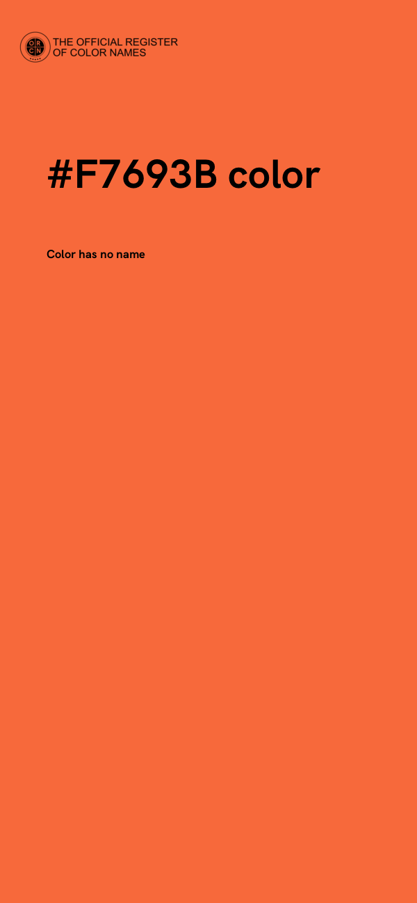 #F7693B color image