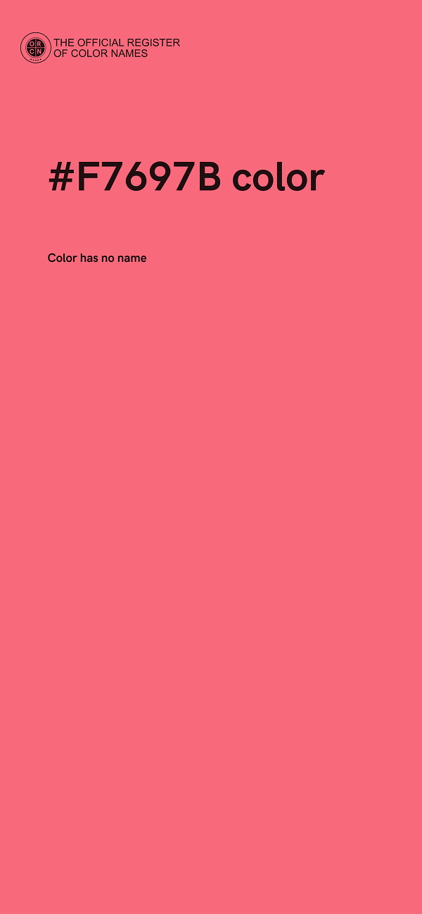 #F7697B color image