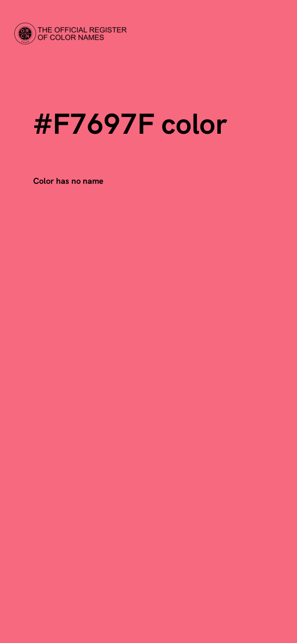 #F7697F color image